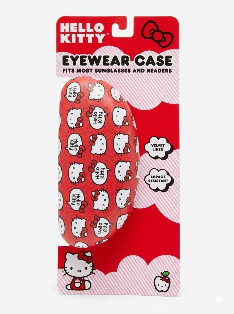 🔹️NWT Hello Kitty Red & White Hard Shell Eyewear Case w/Cloth